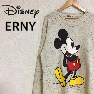 ディズニー(Disney)の【レア】ディズニー　ビンテージ  90年代　ニット　ミッキー 白　ホワイト(ニット/セーター)