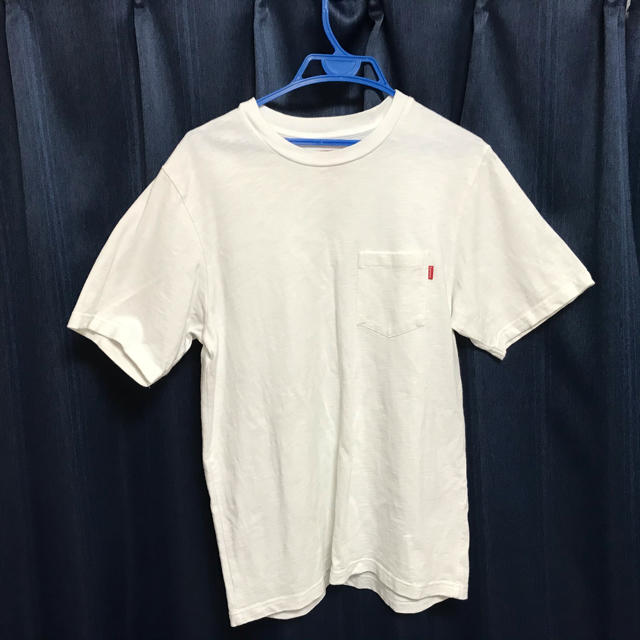 Supreme ポケットlogo tee White