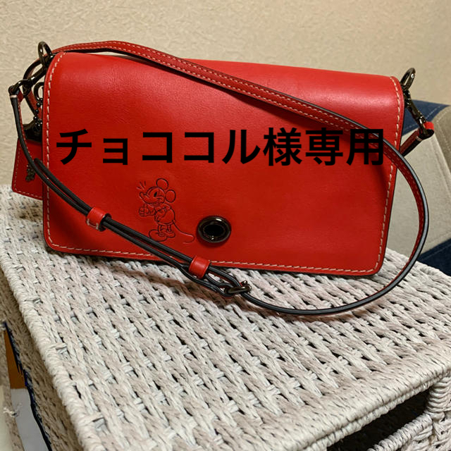 COACH 限定 ミッキー ショルダーバッグレディース