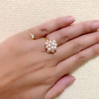 お花パールリング　18k (リング(指輪))