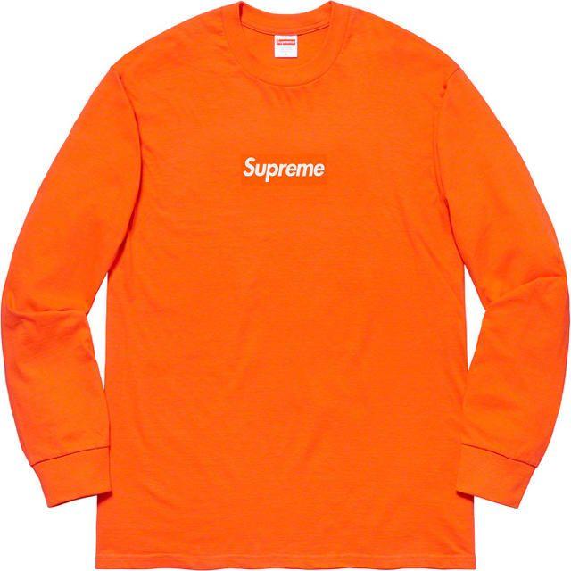 supreme Box Logo L/S Tee L シュプリーム オレンジLOrangeオレンジサイズL