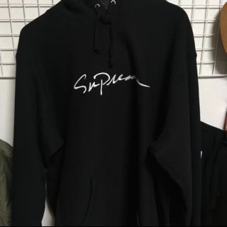 シュプリーム(Supreme)のsupreme script logo hooded  L(パーカー)