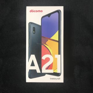 ギャラクシー(Galaxy)のGalaxy  A21 / ブラック/ SIMフリー(スマートフォン本体)