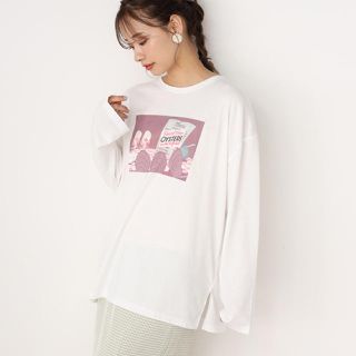 ワンアフターアナザーナイスクラップ(one after another NICE CLAUP)の新品未使用 NICE CLAUP ヤングオイスターズTシャツ ディズニーコラボ(Tシャツ(長袖/七分))