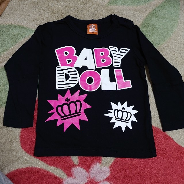 BABYDOLL(ベビードール)のベビードール 長袖Tシャツ 90 キッズ/ベビー/マタニティのキッズ服女の子用(90cm~)(Tシャツ/カットソー)の商品写真