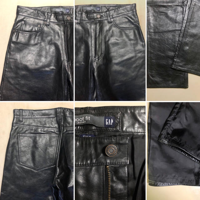 GAP(ギャップ)のGAP Black-Leather Pant (5P) Size W32 L30 メンズのパンツ(デニム/ジーンズ)の商品写真