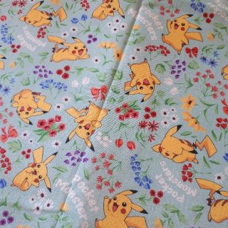 ポケモン Sale ポケットモンスター ピカチュウ フラワー柄 生地の通販 By A Fabric ポケモンならラクマ