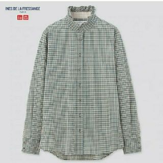 ユニクロ(UNIQLO)のUNIQLO 紗栄子購入☆コットンフリルシャツ(シャツ/ブラウス(長袖/七分))