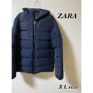 ザラ(ZARA)のZARA MAN ダウンジャケット　ネイビー(ダウンジャケット)