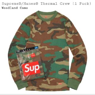 シュプリーム(Supreme)のSupreme Hanes Thermal Crew Camo M カモ(Tシャツ/カットソー(七分/長袖))