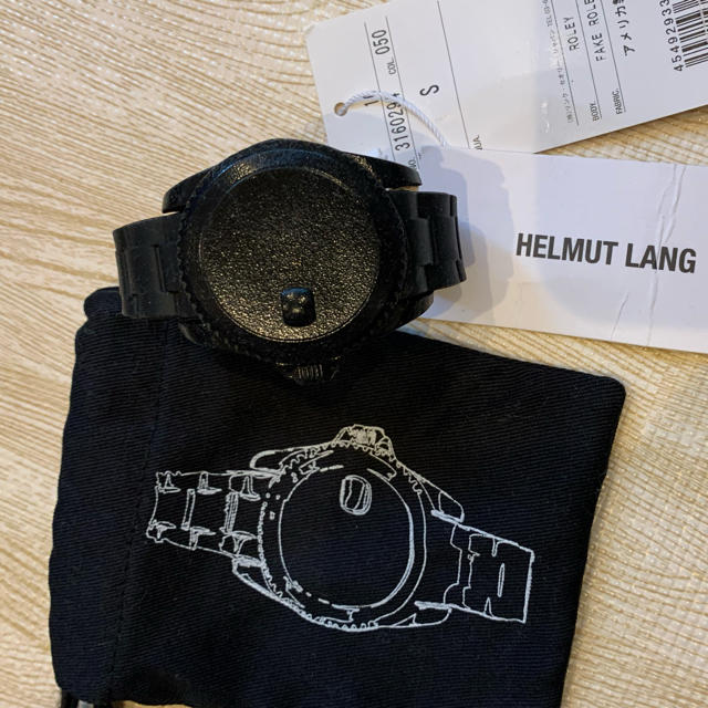 HELMUT LANG(ヘルムートラング)のチョ様専用　HELMUT LANG ラバーブレスレット　黒 レディースのアクセサリー(ブレスレット/バングル)の商品写真