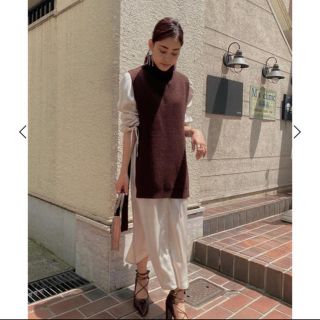 アメリヴィンテージ(Ameri VINTAGE)のAmeri VINTAGE＊VEST LAYERED SHIRT DRESS(ロングワンピース/マキシワンピース)