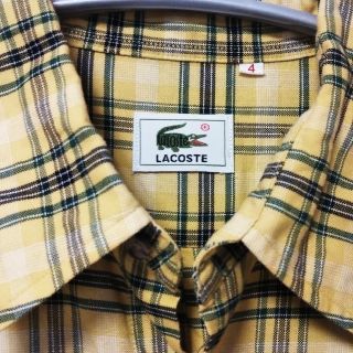 ラコステ(LACOSTE)の【LACOSTE】チェックシャツ 90’ビンテージ(シャツ)