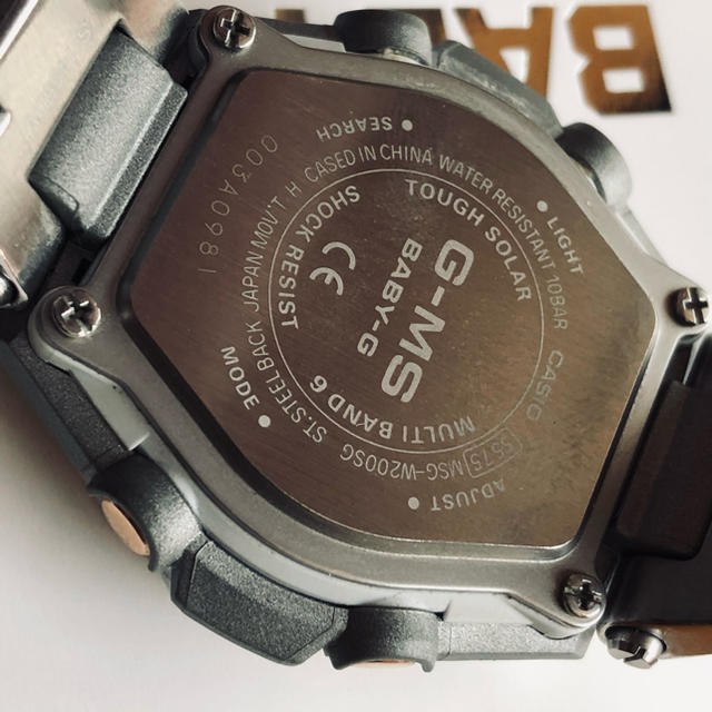 Baby-G(ベビージー)のカシオ CASIO Baby-G ベビージー MSG-W200SG-4AJF レディースのファッション小物(腕時計)の商品写真