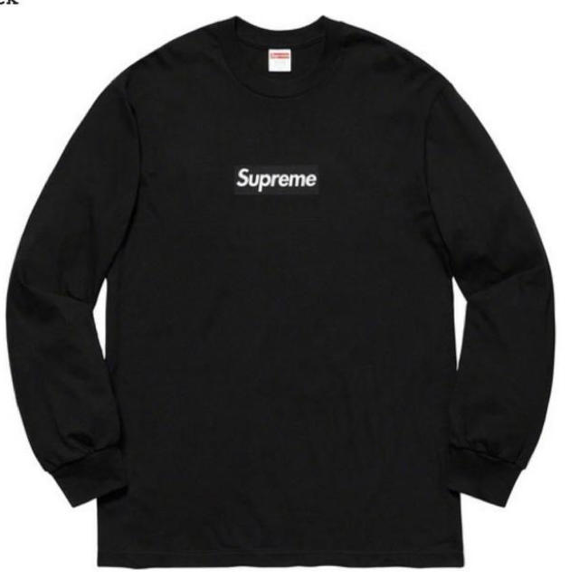 Supreme Box Logo L/S Tee XL BlackTシャツ/カットソー(七分/長袖)