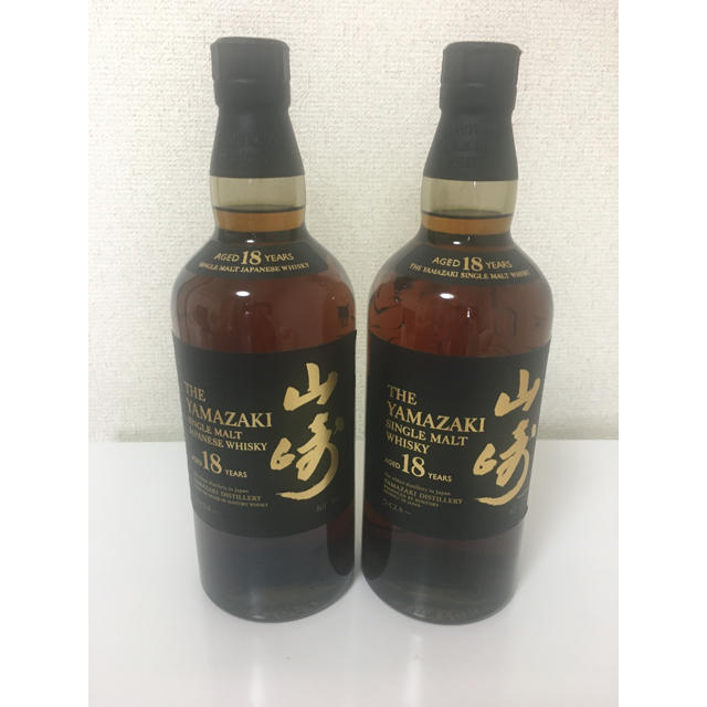 サントリー(サントリー)の山崎18年　2本　マイレージ付 食品/飲料/酒の酒(ウイスキー)の商品写真