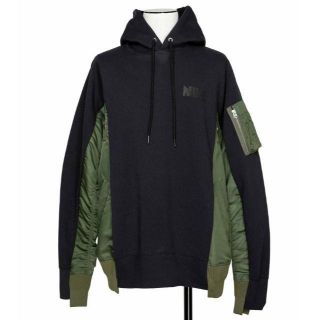 サカイ(sacai)のLサイズ★Nike × sacai★Hoodie NAVY 新品(パーカー)