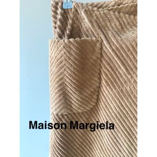 マルタンマルジェラ(Maison Martin Margiela)の★美品★メゾンマルジェラ ミモレ丈 コーデュロイラップスカート(ロングスカート)