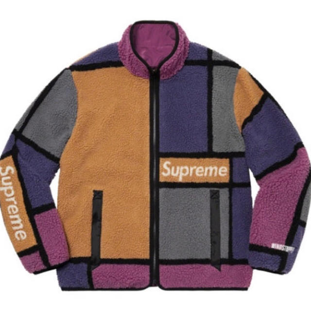 最上の品質な Supreme - XL Jacket Fleece Colorblocked Supreme ブルゾン