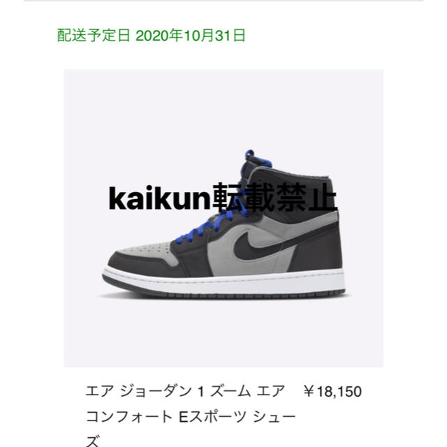 NIKE(ナイキ)のNike air jordan 1 zoom esports ジョーダン メンズの靴/シューズ(スニーカー)の商品写真