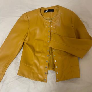 ザラ(ZARA)のZARA イエローライダース(ライダースジャケット)