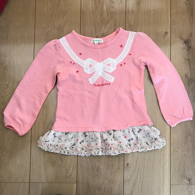 3can4on(サンカンシオン)の長袖　100 女の子　サンカンシオン キッズ/ベビー/マタニティのキッズ服女の子用(90cm~)(Tシャツ/カットソー)の商品写真