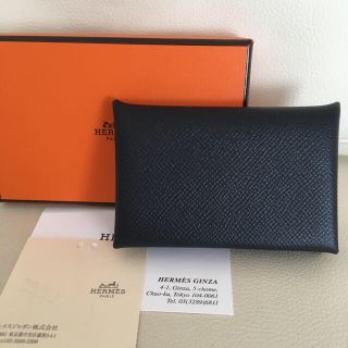 エルメス(Hermes)のエルメス  カルヴィ カードケース  定期入れ　名刺入れ(財布)