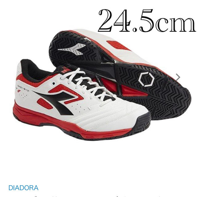 DIADORA(ディアドラ)の【新品】ディアドラ　テニスシューズ24.5cm スポーツ/アウトドアのテニス(シューズ)の商品写真