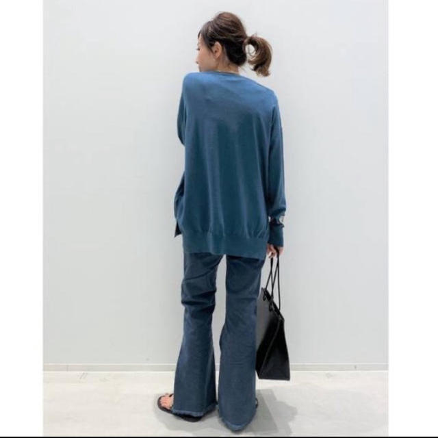 L’Appartement side slit knit ブルーA 2