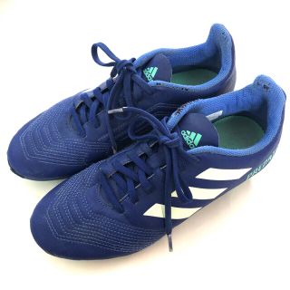 アディダス(adidas)のアディダス adidas サッカースパイク　22.5cm 青×白×緑(シューズ)