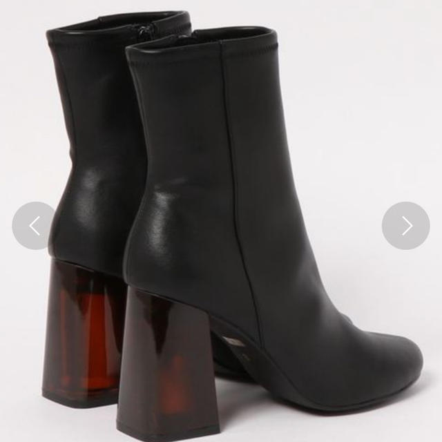 【新品未使用】SLY CLEAR HEEL BOOTS ブーツ フェイクレザー