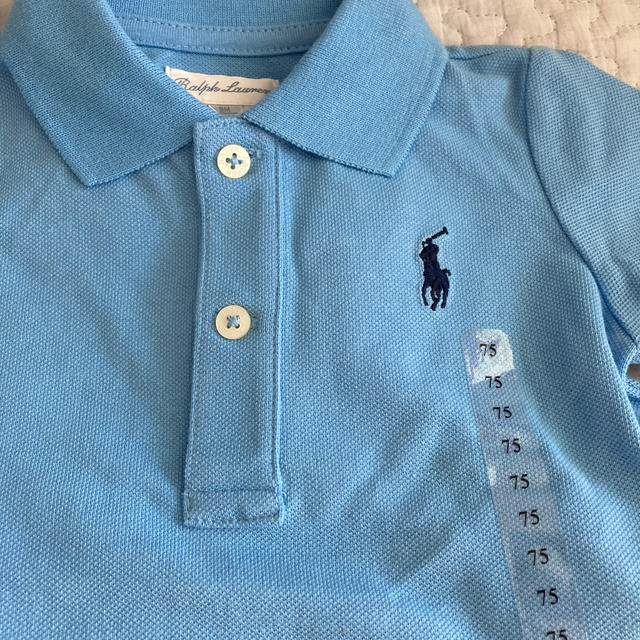 Ralph Lauren(ラルフローレン)の未使用品 ラルフローレンの長袖ロンパース キッズ/ベビー/マタニティのベビー服(~85cm)(ロンパース)の商品写真