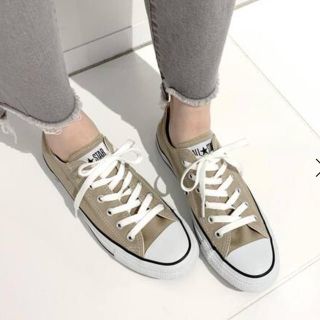 コンバース(CONVERSE)のCONVERSE ALL STAR ベージュ 23cm 新品(スニーカー)