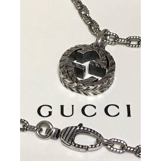 GUCCI グッチ インターロッキングG 燻 ネックレス ラージサイズ GUCCI グッチ インターロッキングG 燻 ネックレス ラージサイズ