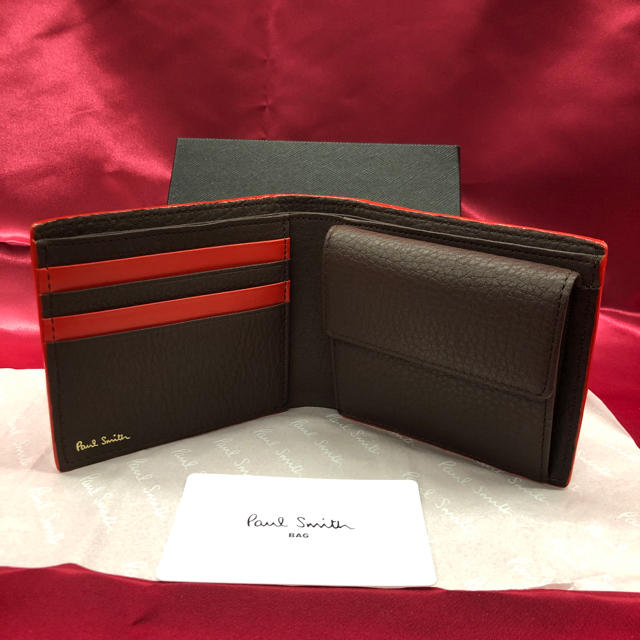 Paul Smith(ポールスミス)の値下げ Paul Smith 新品未使用 二つ折り財布 ポールスミス ウォレット メンズのファッション小物(折り財布)の商品写真