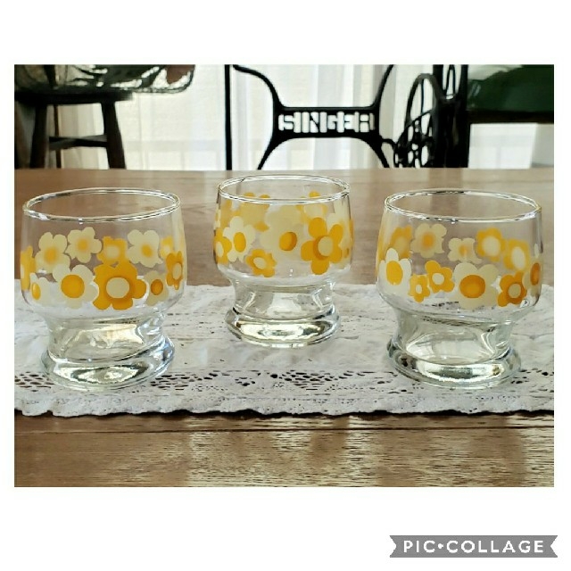 昭和レトロ レトロポップ グラス ササキガラス 3個セット 新品 | フリマアプリ ラクマ