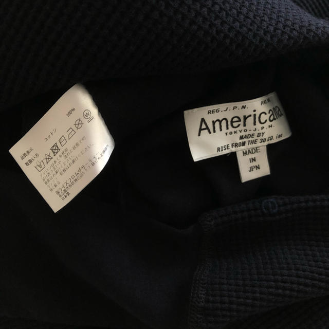 AMERICANA(アメリカーナ)の極美品⭐️AMERICANA/アメリカーナ　サーマル ワンピース レディースのトップス(カットソー(長袖/七分))の商品写真