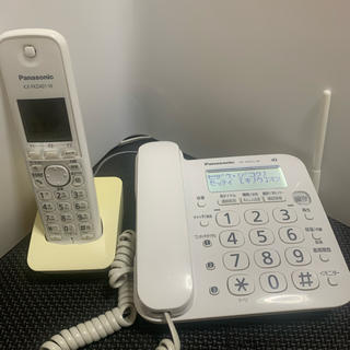 パナソニック(Panasonic)のパナソニック子機付き電話機VE-GD21-W KX-FKD401-W(その他)