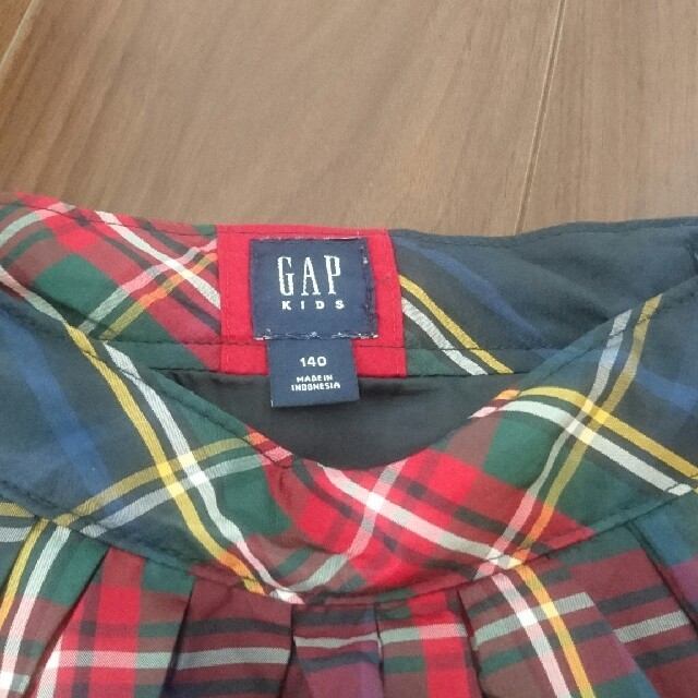 GAP(ギャップ)のGAP チェックスカート キッズ/ベビー/マタニティのキッズ服女の子用(90cm~)(スカート)の商品写真