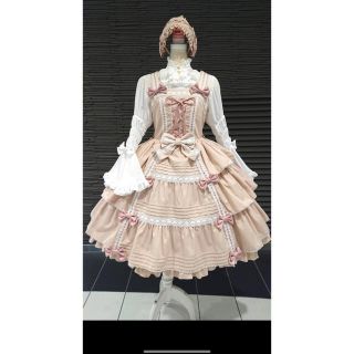 メタモルフォーゼタンドゥフィーユ(metamorphose temps de fille)のメタモルフォーゼ  フリル3段ティアードjsk ロリィタ(ひざ丈ワンピース)