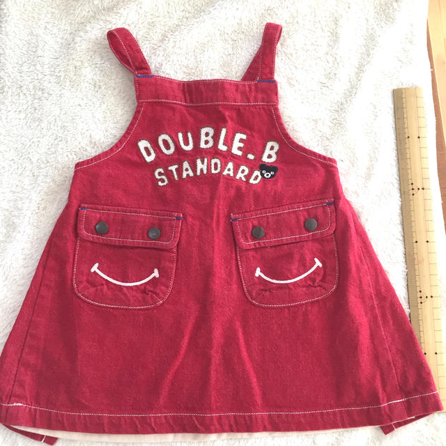 DOUBLE.B(ダブルビー)のジャンパースカート（DOUBLE.B） キッズ/ベビー/マタニティのベビー服(~85cm)(ワンピース)の商品写真