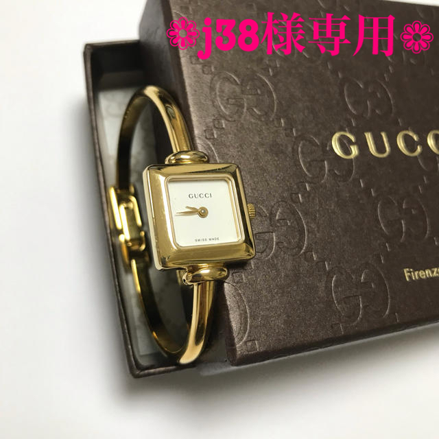 Gucci(グッチ)の✿j38様専用✿【GUCCI】腕時計　1900L  ゴールド色 レディースのファッション小物(腕時計)の商品写真