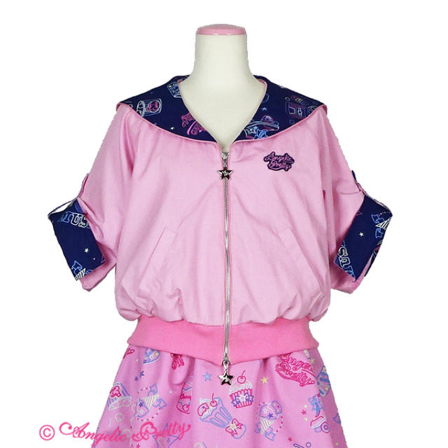 Angelic Pretty(アンジェリックプリティー)のAngelicPretty Neon Star Dinerセーラーブルゾン レディースのジャケット/アウター(ブルゾン)の商品写真