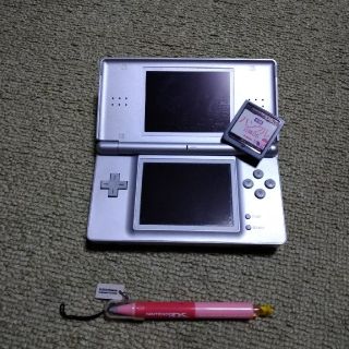 ニンテンドーDS(ニンテンドーDS)の【ジャンク】ニンテンドーDS Lite＆ハングル三昧　シルバー【充電器無し】(携帯用ゲーム機本体)