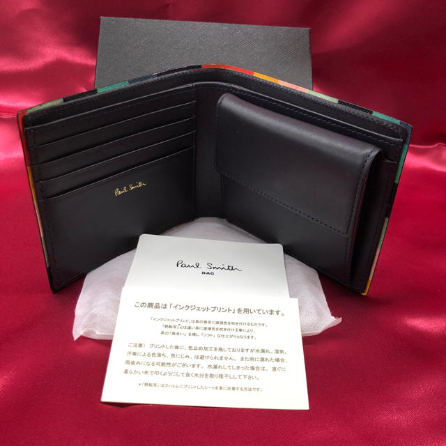 数量限定 Paul Smith 新品 二つ折り財布 ポールスミス ウォレット 1