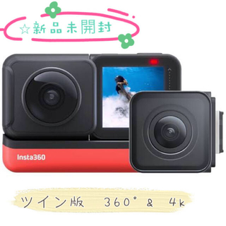 記念日セールinsta360 ONE Ｒ ツイン版 360度＋4K広角モジュール(ビデオカメラ)