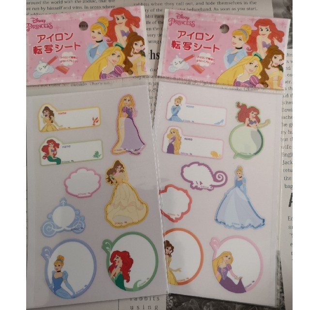Disney(ディズニー)のディズニー☆プリンセスアイロン転写シート☆ ハンドメイドのキッズ/ベビー(その他)の商品写真