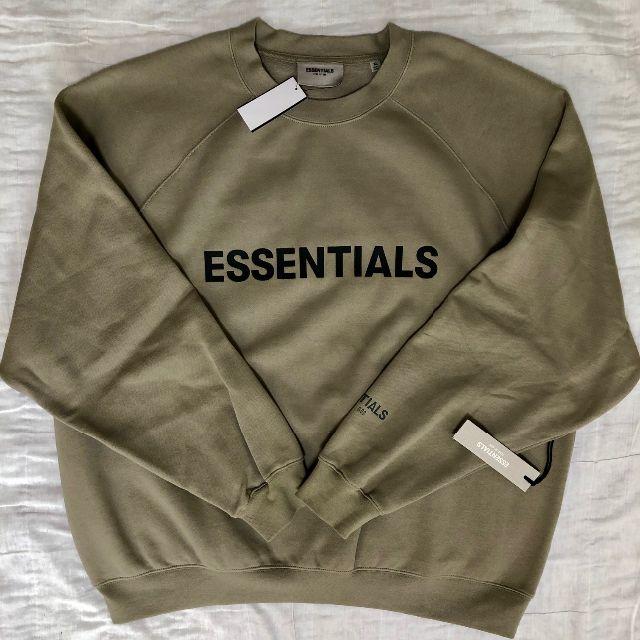 ESSENTIALS  カーキ プルオーバー フーディ XL エッシェンシャルズ