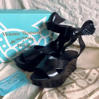 ヴィヴィアンウエストウッド(Vivienne Westwood)のレア Vivienne Westwood ロッキンホース ウィング 完売品 黒(サンダル)