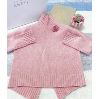 アナイ(ANAYI)の❤️ANAYIアナイ2018AW【美品✨紡毛ウールハイネックニット36】(ニット/セーター)